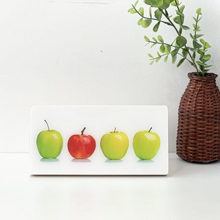 달항아리 해바라기 사과 금나무 풍수 돈 들어오는 액자, 1개, 14cm x 28cm