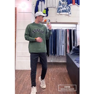 老爺有喜 重磅ALSACE刺繡針織毛衣-綠