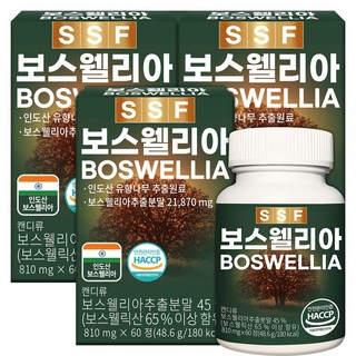 순수식품 보스웰리아 보스웰릭산65% 6개월분(180정), 60정, 3개
