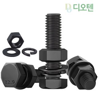 M8 특강 육각볼트 너트 와샤 세트 콜라 하이텐션 고장력 소량묶음, 30개, 40mm