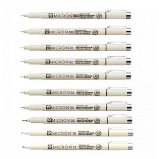 사쿠라/ 피그마 마이크론 0.05~0.8 브러쉬 시리즈 블랙 (49) 옵션 선택시, 0.5, 2개