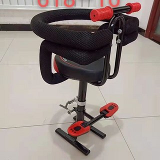 UJKA 電車兒童座椅 電動摩托車/自行車嬰兒安全座椅，電瓶車前置寶寶座椅, 618升級坐墊+拉帶兩根