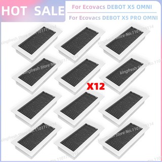 호환 모델 Ecovacs X5 OMNI X5 PRO OMNI X5 PRO 진공 청소기 부품 메인 브러시 덮개 HEPA 필터 모프 천 모프 홀더 먼지 봉투 쓰레기통 Ag 모듈