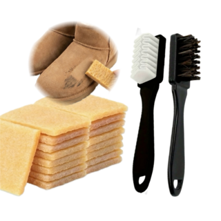 스웨이드 얼룩 제거 영구사용 지우개 브러쉬 클리너 세트, 1개, 1세트