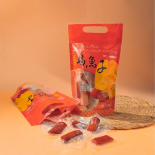 源味蟳鮮 烏魚子厚切一口吃禮盒 雲林口湖產地直送 即食烏魚子 真空包裝, 1個, 一口吃150克-經濟袋裝, 150g