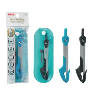 COX 三燕 安全 圓規 筆芯型 顏色隨機 學生用幾何繪圖工具, 1個