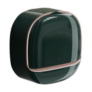 세제통 비누 접시 벽걸이형 방수 용기(배수구 포함) 바 상자, 02 Dark Green, 1개