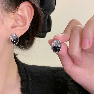 크러쉬 크리스탈 귀걸이 알러지 방지 925은침 그리스탈 파편 투톤 귀걸이