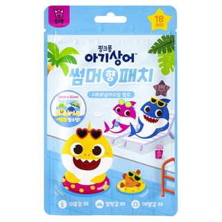 핑크퐁 썸머향패치 시트로넬라오일 사용 (23년 제조) 외출 캠핑 여행, 1개