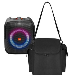 Hzycwgone JBL Partybox Encore 케이스용 휴대용 여행 케이스 보호 스피커 보관 가방 에센셜 파티 커버 어깨끈 포함 (블랙) 69557, 1개