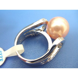 小樂珠寶設計 10mm 南洋深海貝珍珠戒指 - 唯我獨尊款