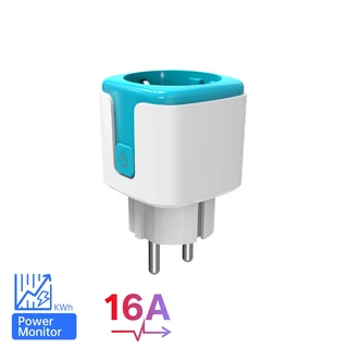 SIXWGH 스마트 홈 소켓 WiFi 16A/20A EU Tuya 원격 제어 타이머 전력 모니터 음성 Google Alexa, 01 2, 01 웜 화이트, 04 16A WIFI blue