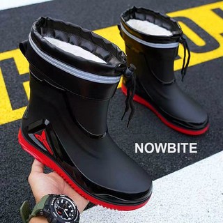 나우바이트 선상장화 낚시부츠 미끄럼방지 방수, 255, 방한내피 열정레드