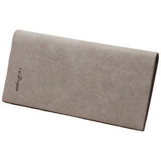 男士長款錢包 韓版磨砂超薄軟皮多卡位錢夾卡包