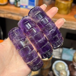 頂級透料紫水晶手排 25mm寬版 手圍19 限量款 帶來正能量