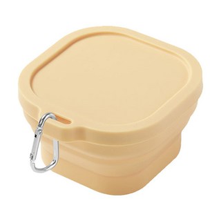 矽膠摺疊杯 摺疊水杯 環保杯 750ml 隨行杯 折疊杯 旅行杯 露營杯 杯子 水杯 咖啡杯 伸縮杯, 大麥黃, 1個