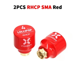 Foxeer Lollipop 4 Stubby 5.8G 2.6Dbi 옴니 FPV 안테나 LHCP SMA 레이싱 프리스타일 모니터 고글 상자당 2, 05 RHCP Red SMA