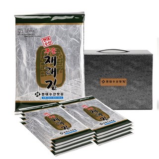 현대수산맛김 보령 대천김 재래김, 20g, 8개