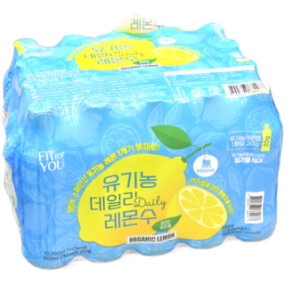 핏포유 유기농 데일리 레몬수 500ML, 20개