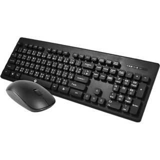 Lakoo無線鍵盤滑鼠組，靜音防水2.4GHz無線光學滑鼠，Nano接收器, Black, 06-KB99, 一般類型（全尺寸）