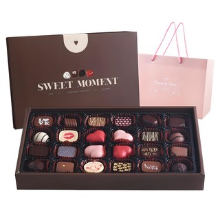 상상앤드 스윗러브 24구 수제초콜릿 + 쇼핑백 랜덤 발송, 240g, 1세트