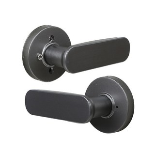 엔젤금속 방문손잡이 블랙 stl-811D, 1개, 다크그레이