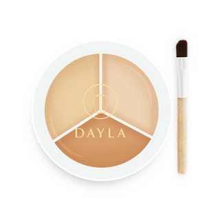 DAYLA黛樂美妝 精靈美肌三色遮瑕膏 12g 森林系輕彩妝保濕遮瑕, 自然膚, 1個