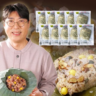 김봉찬 명인 약선 연잎밥 영양 잡곡밥 홈쇼핑, 10팩, 120g