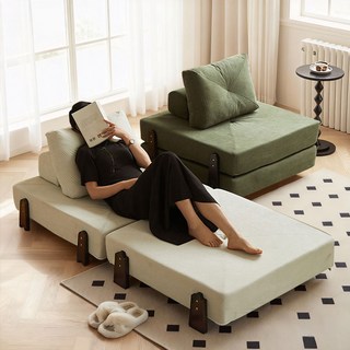 New World 청반출고 아이디어 접이식 1인용 소파베드 원목 발 쿠션 소파 102, 흰색