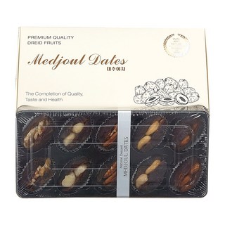 씨 없는 대추야자 최상급 이스라엘 메드쥴 품종 견과 선물세트, 1세트, 30개입