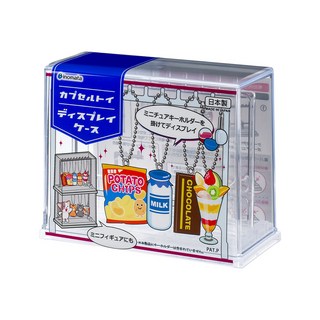 Inomata 透明迷你展示盒 模型公仔收藏盒 防塵展示架 桌面收納盒, 1個