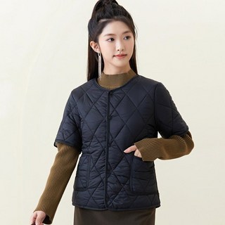 여성 양모안감경량반팔패딩 램스울 여성반팔 조끼 가벼운 다운 겨울 경량 퀼팅 반소매 중년