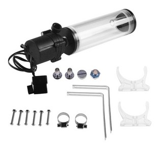 실린더 물 탱크 PC CPU 수냉 시스템 워터 펌프 라디에이터 거치대 키트 G1/4 인치 스레드 XHC8 + 160mm 800, [01] With sc600, 1개