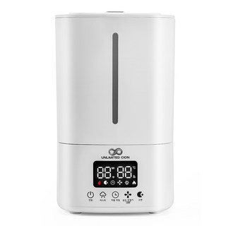 무한시온 5리터 대용량 저소음 UV 살균 가습기 롱래스팅 가습 가정용 초음파 가습기, 화이트