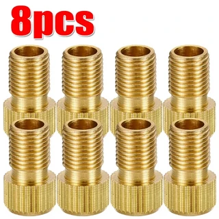 8-2pcs 자전거 밸브 펌프 어댑터 변환기 Presta to Schr 노즐 인플레이션 액세서리, 01 8PCS yellow