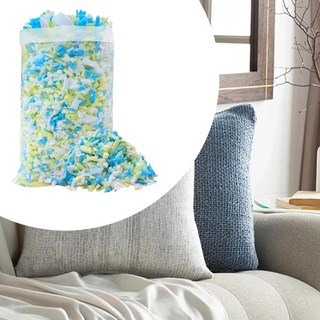 파쇄 메모리 폼 충전 교체 라운지 의자 쿠션 소파 프리미엄 색상 충전재 베개 리필, 2. 2KG, 1개