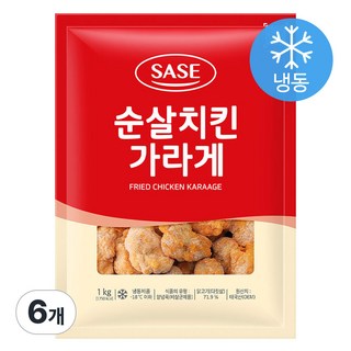 사세 순살 치킨 가라게, 1kg, 6개