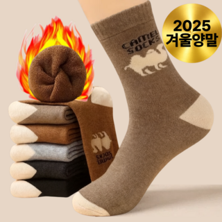 오데트 겨울 몽골 낙타 양말 보온양말 5켤레 세트