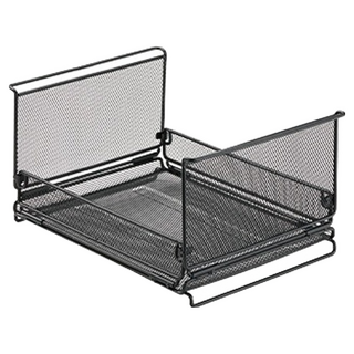 露營中毒本鋪 柯曼 IGT 金屬折疊網箱 露營 收納籃 瀝水籃, Black