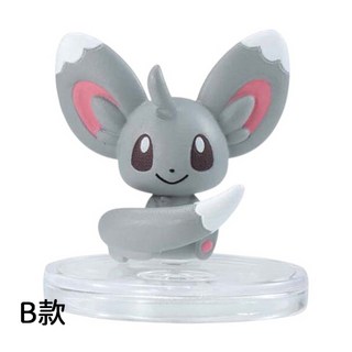 BANDAI 寶可夢尾巴公仔P1轉蛋 皮卡丘 仙子伊布 泡沫栗鼠 帕奇利茲 全5款, 1個, B款/泡沫栗鼠