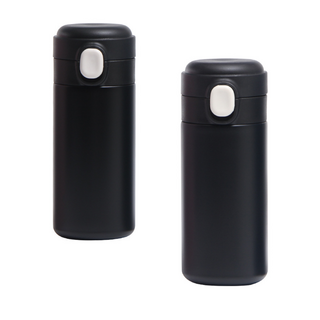 스텐304 원터치 온가족 보온보냉 텀블러 휴대용 보온병 답례품 선물용, 1개, 420ml, 블랙매트