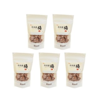 果然茶香 特淡甜梅 輕甜不膩 獨立包裝 台灣優質梅子, 80g, 5個