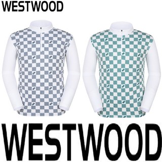 5층 웨스트우드 WESTWOOD 맨 체크보드 프린트 집티 (남자 봄 가을 티셔츠) O1/305