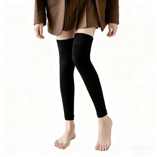 Serlace護膝套襪套女秋冬季過膝長筒襪，保暖舒適修飾腿型，多色可選展現時尚品味