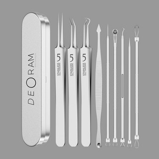 데오람 전문가용 블랙헤드 코피지 여드름 압출기 9종세트