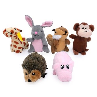 ZippyPaws 버로우 교체 미니즈 - 지루함을 위한 인터랙티브 반려견 및 강아지 애완동물 제품을 바쁘게 유지하도록 자극 숨바꼭질 퍼즐을 플러시 리필 풍부한 삐걱거리는, 6-Pack Variety, Burrows Miniz - Refills