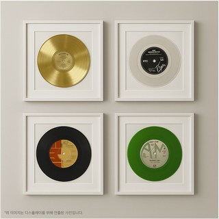 세잔느화실 감성담은 Art for the Soul LP 일러스트 시리즈 캔버스그림액자 12종, 화이트메탈액자 (24x24cm)