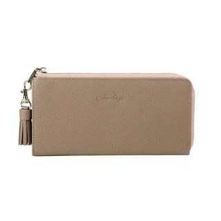 日本LIZDAYS 輕薄型L型真皮拉鍊長夾 多容量 LZ65105R