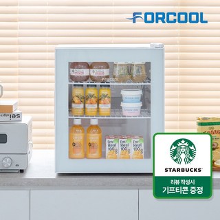 포쿨 미니 쇼케이스 냉장고 KVC-50 50L, 화이트