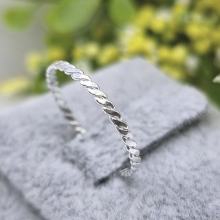 [Silver925] 데일리 컷팅 물결꼬임 은반지 실버링반지 레이어드 은반지